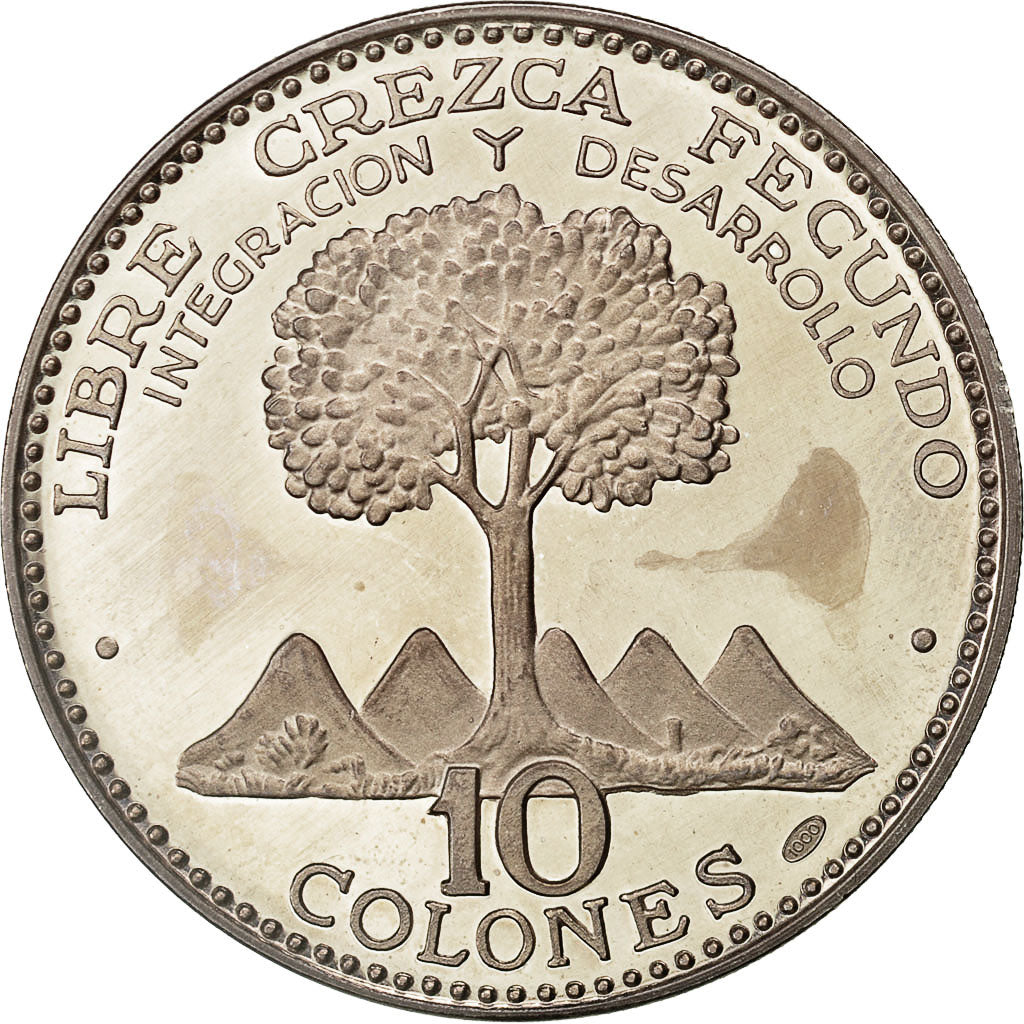 Coin, Costa Rica, 10 Colones, 1970, MS(63), Silver, KM:192