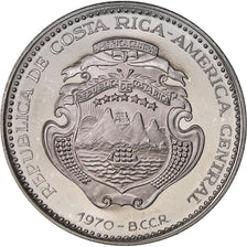 Munten, Costa Rica, 20 Colones, 1970, UNC-, Zilver, KM:193