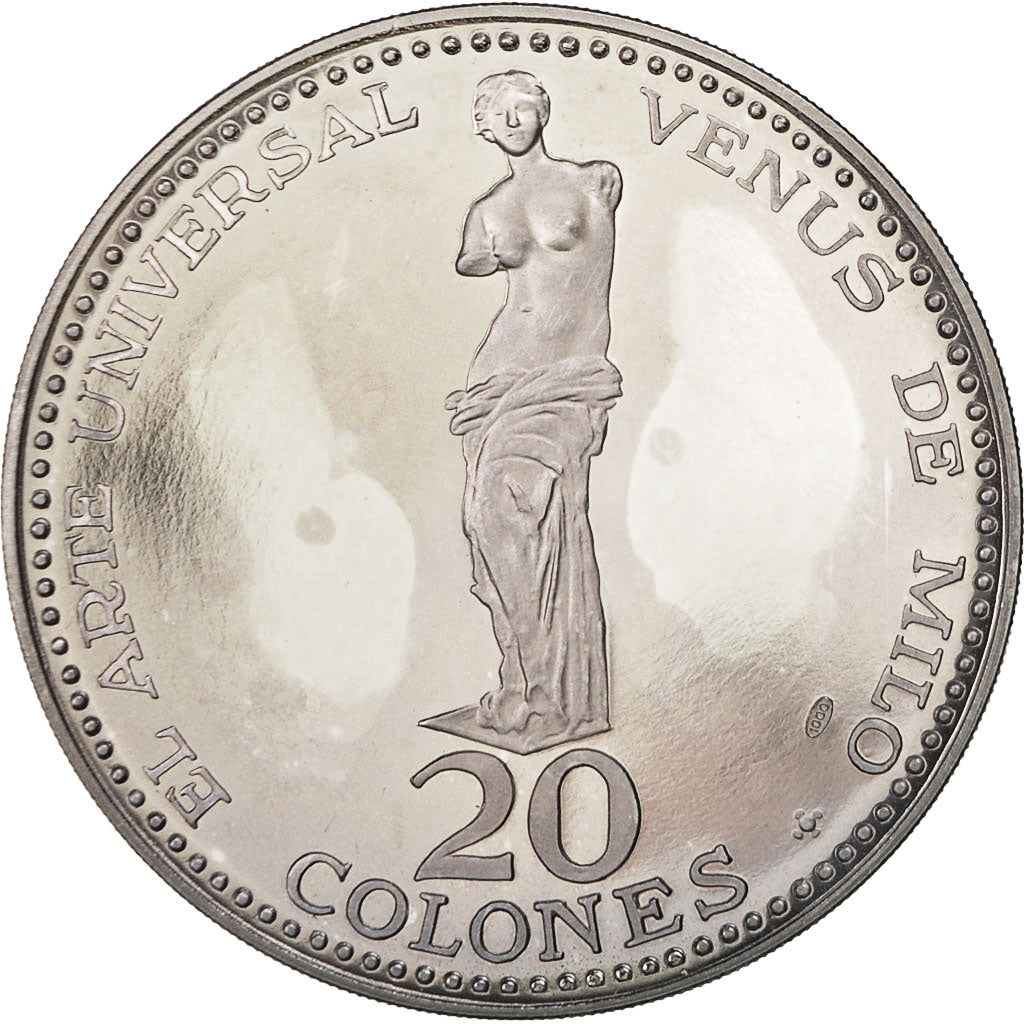 Moneta, Costa Rica, 20 Colones, 1970, SPL, Argento, KM:193