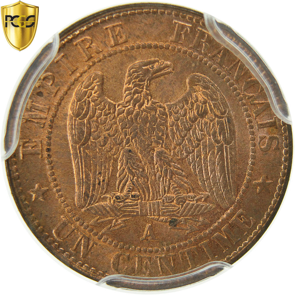 Münze, Frankreich, Napoleon III, Napoléon III, Centime, 1861, Paris, PCGS