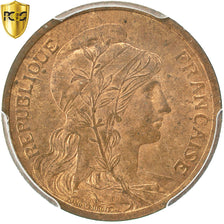 Moneta, Francia, Dupuis, 2 Centimes, 1902, Paris, PCGS, MS64RB, SPL+, Bronzo