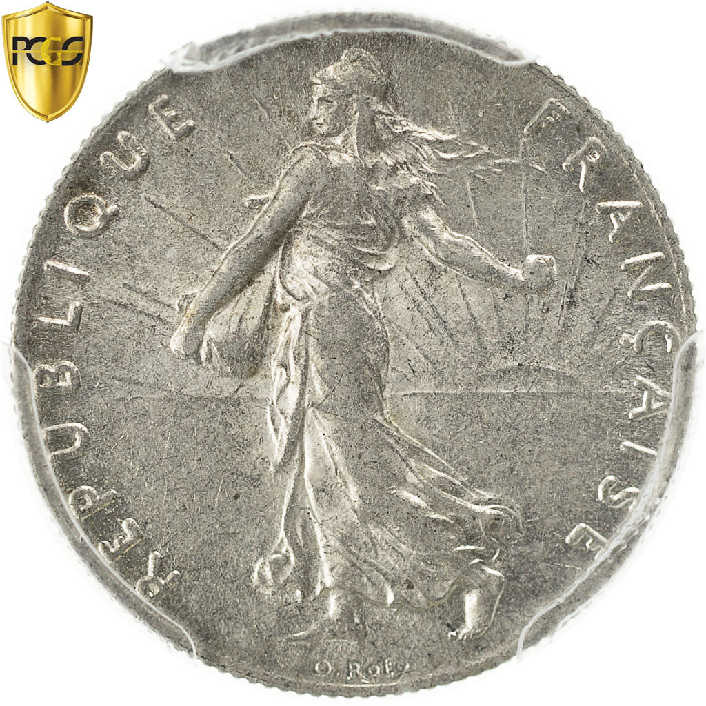 Coin, France, Semeuse, 50 Centimes, 1910, Paris, PCGS, AU58, AU(55-58), Silver