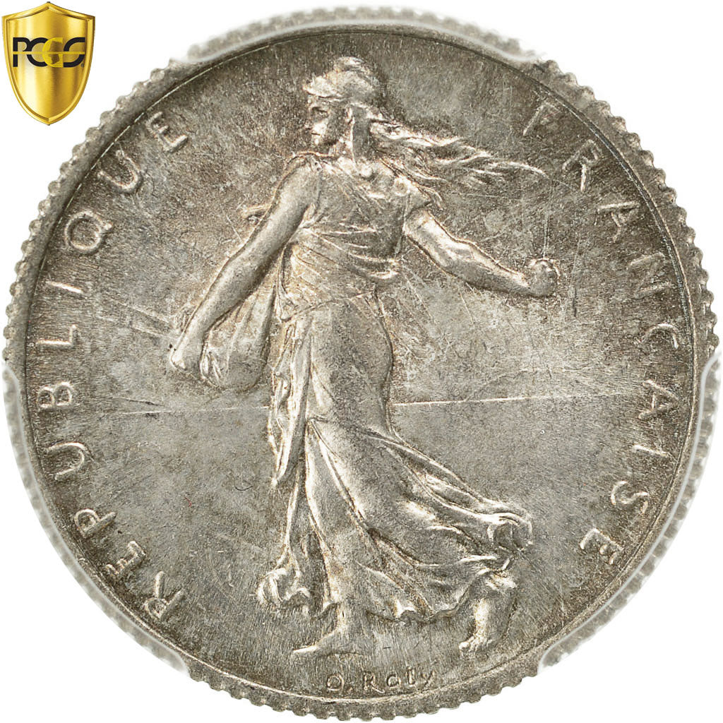 Münze, Frankreich, Semeuse, Franc, 1918, Paris, PCGS, MS65, Silber, KM:844.1
