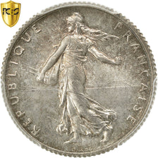 Coin, France, Semeuse, Franc, 1918, Paris, PCGS, MS65, Silver, KM:844.1, graded