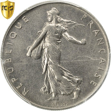 Coin, France, Semeuse, Franc, 1961, Paris, PCGS, MS63, Nickel, KM:925.1, graded
