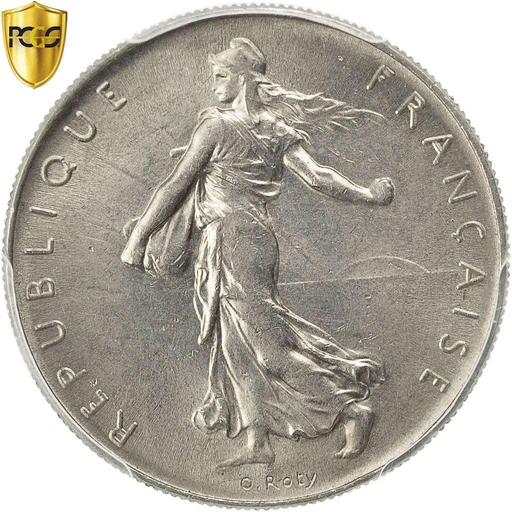 Moneta, Francia, Semeuse, Franc, 1961, Paris, PCGS, MS63, SPL, Nichel, KM:925.1