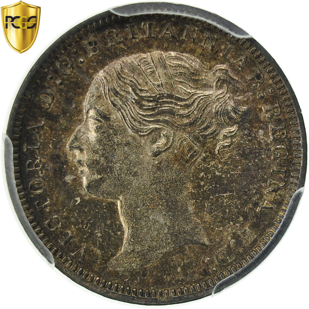 Coin, Great Britain, Victoria, 3 Pence, 1873, PCGS, PL64, MS(64), Silver