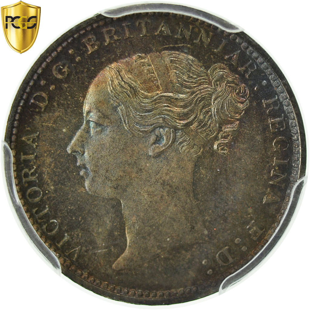 Coin, Great Britain, Victoria, 3 Pence, 1881, PCGS, PL66, MS(65-70), Silver