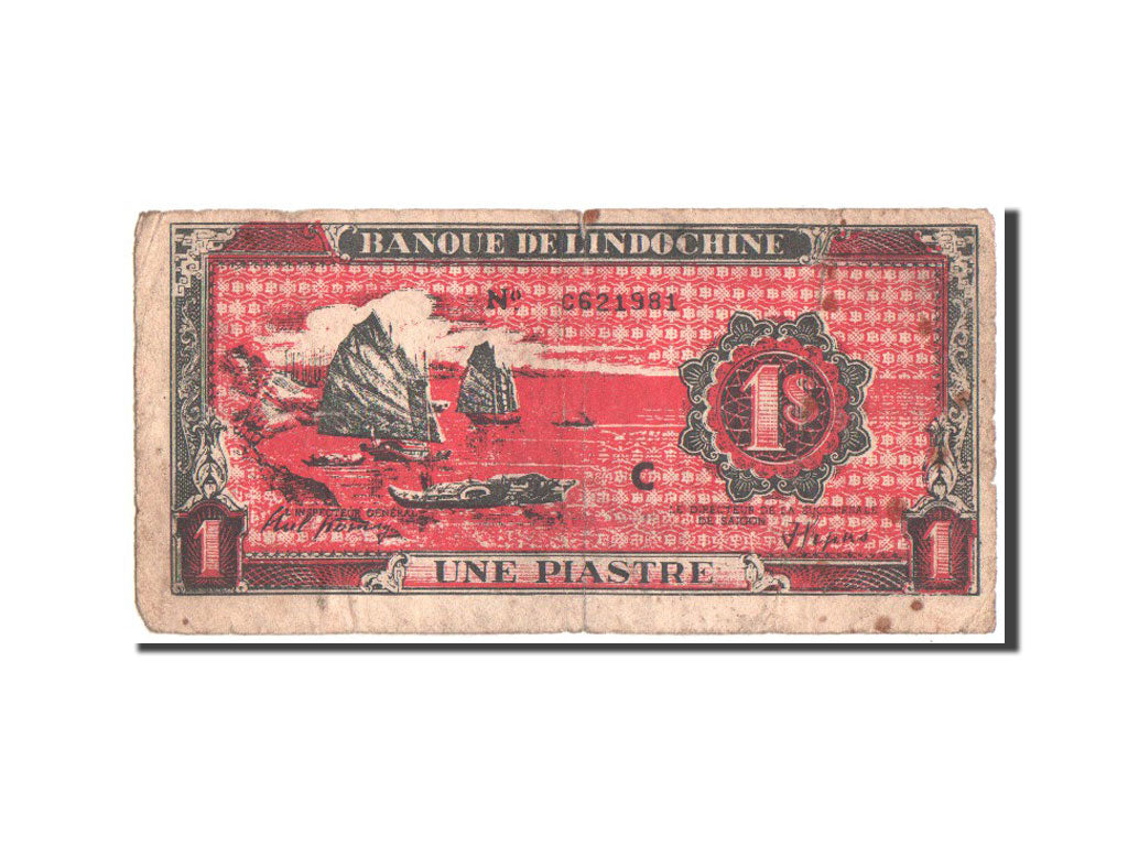 French Indochina, 1 Piastre, 1948, Propaganda Note, Pick UNL