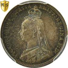 Münze, Großbritannien, Victoria, 3 Pence, 1891, PCGS, PL66, STGL, Silber