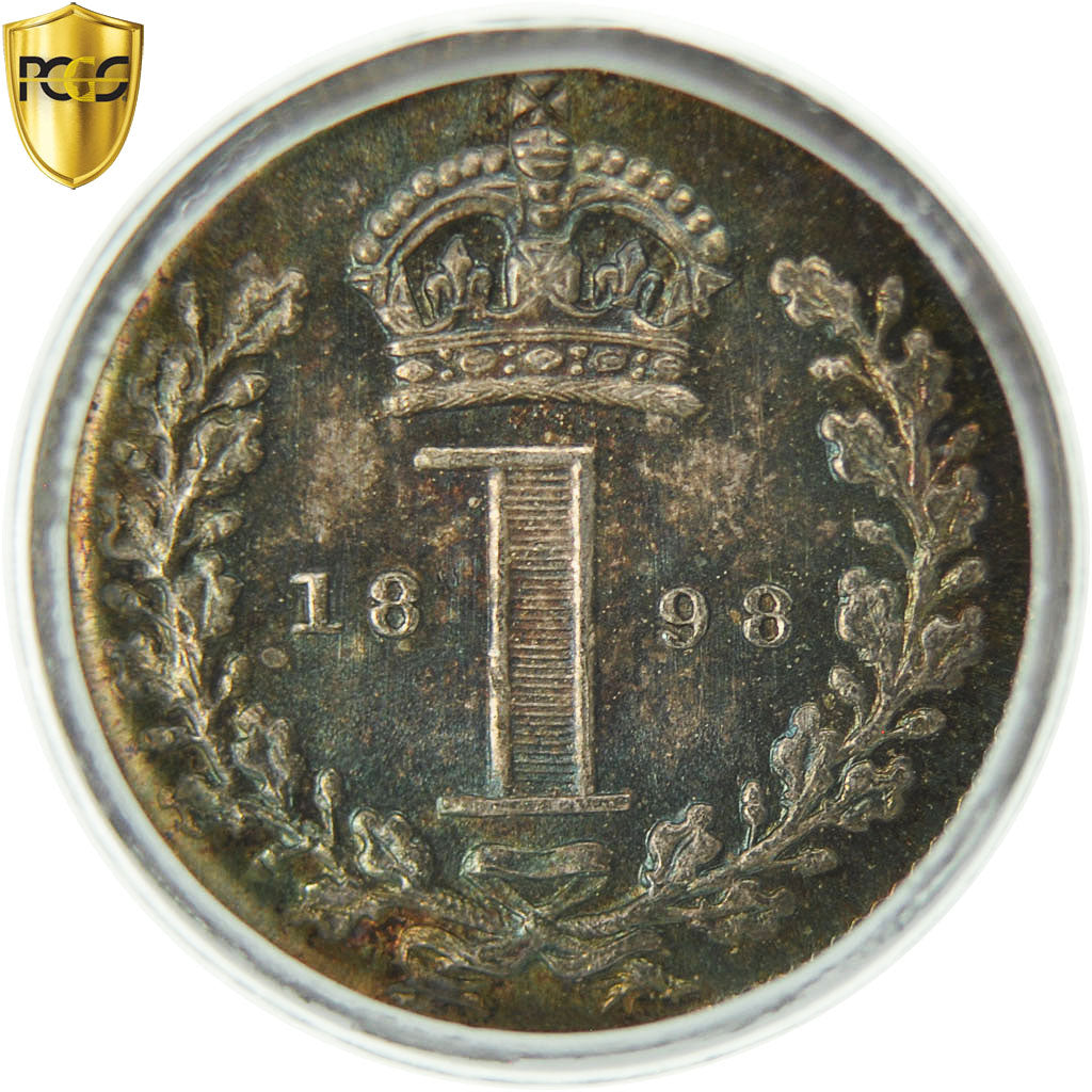 Monnaie, Grande-Bretagne, Victoria, Penny, 1898, PCGS, PL66, FDC, Argent
