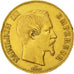 Moneta, Francia, Napoleon III, Napoléon III, 100 Francs, 1858, Paris, BB, Oro