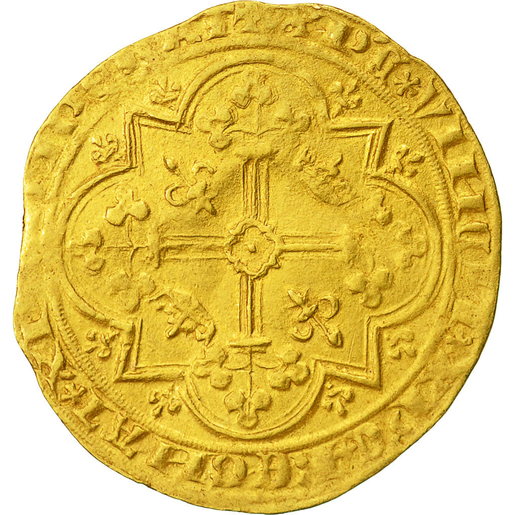 Coin, France, Charles V, Franc à pied, EF(40-45), Gold, Duplessy:360