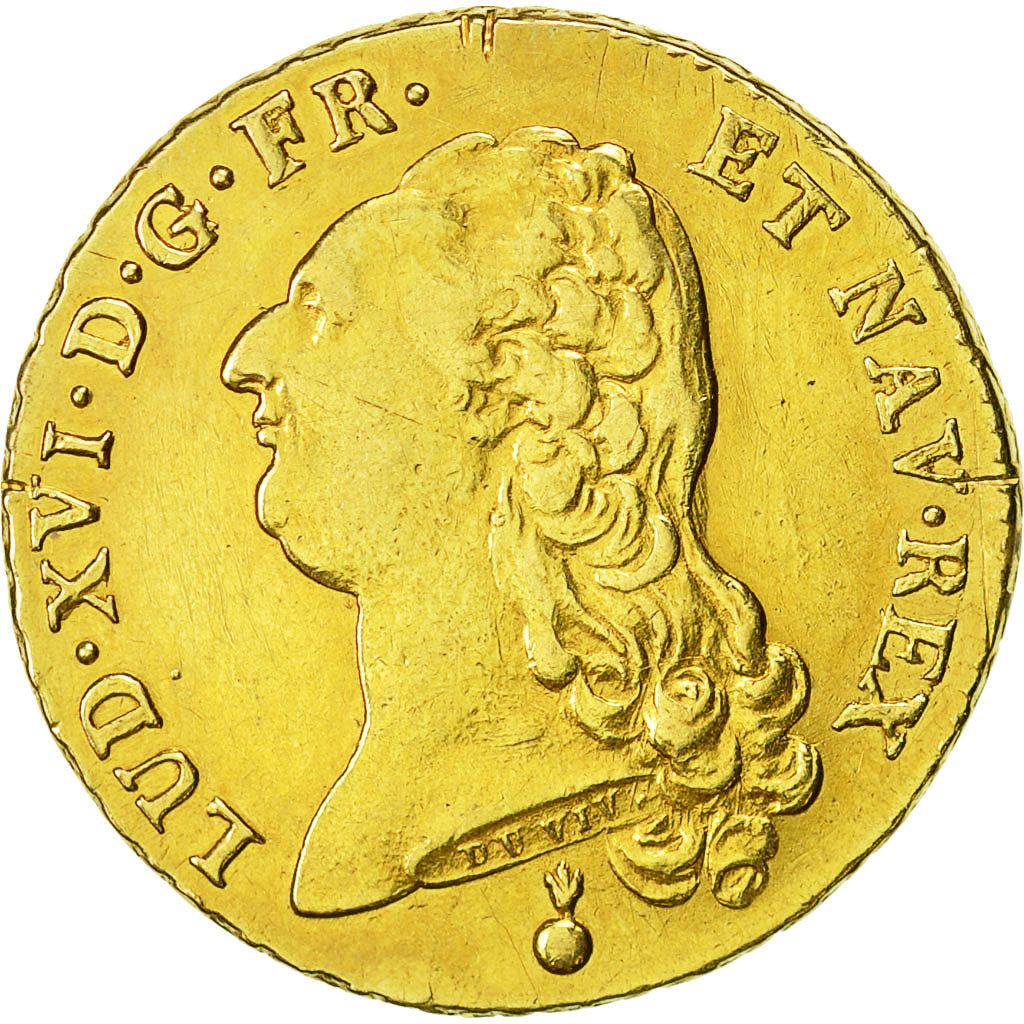 Münze, Frankreich, Louis XVI, Double louis d'or à la tête nue, 2 Louis D'or