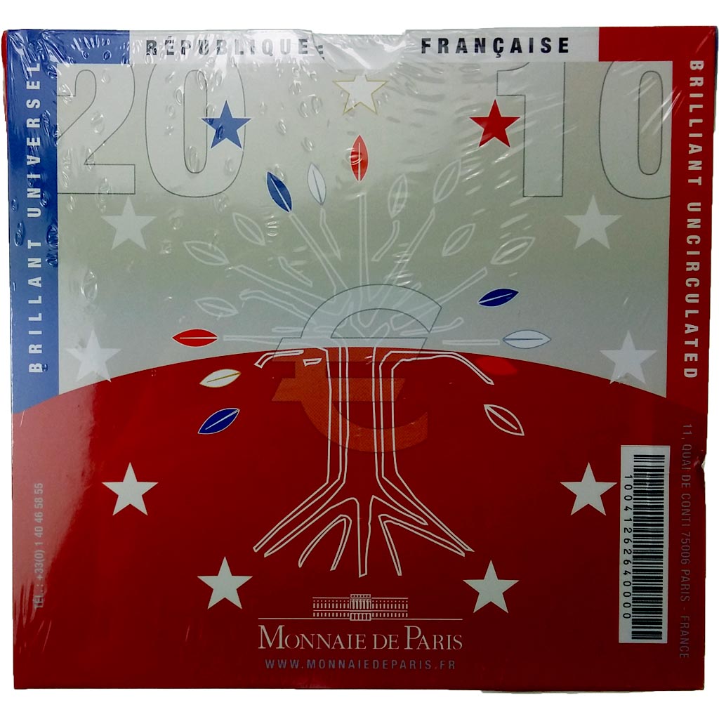 France, Monnaie de Paris, Euro-Set, 2010, MS(65-70)
