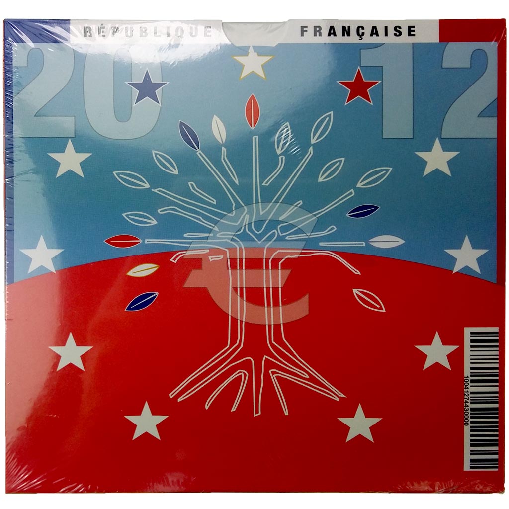 France, Monnaie de Paris, Euro-Set, 2012, MS(65-70)