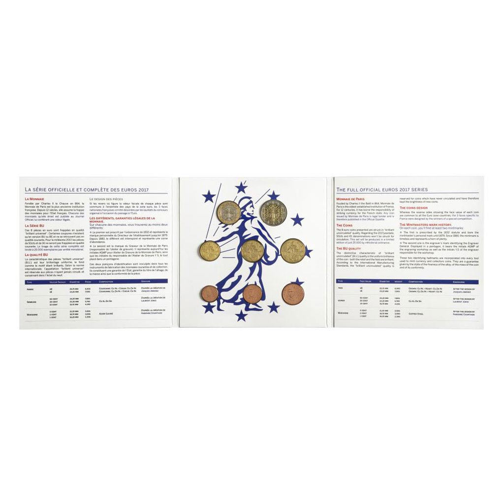 France, Monnaie de Paris, Euro-Set, 2017, FDC