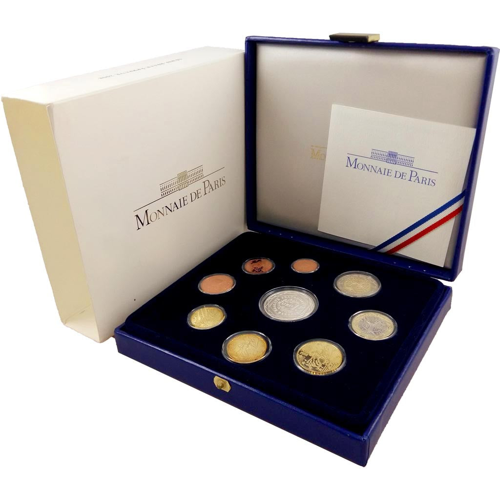 France, Monnaie de Paris, Proof Set Euro, 2008, MS(65-70)