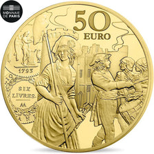 France, Monnaie de Paris, 50 Euro, Semeuse - Ecu de 6 Livres, 2018, MS(65-70)