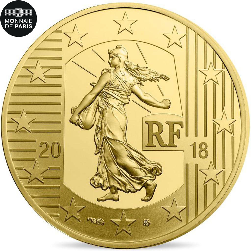 France, Monnaie de Paris, 50 Euro, Semeuse - Ecu de 6 Livres, 2018, MS(65-70)
