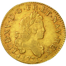Coin, France, Louis XV, Louis d'or aux 2 L, Louis d'Or, 1721, Bayonne