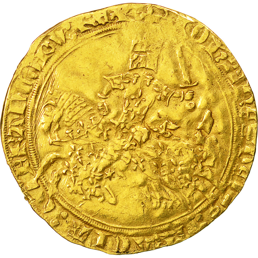 Moneta, Francia, Jean II le Bon, Franc à cheval, BB, Oro, Duplessy:294