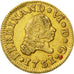 Coin, Spain, Ferdinand VI, 1/2 Escudo, 1751, Segovia, EF(40-45), Gold, KM:374