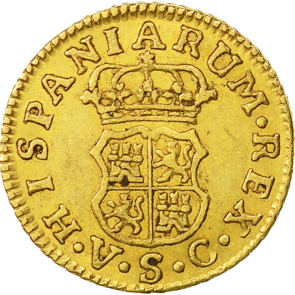 Moneda, España, Charles III, 1/2 Escudo, 1767, Seville, MBC+, Oro, KM:389.2