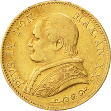 Moneta, STATI ITALIANI, PAPAL STATES, Pius IX, 20 Lire, 1866, Roma, BB, Oro