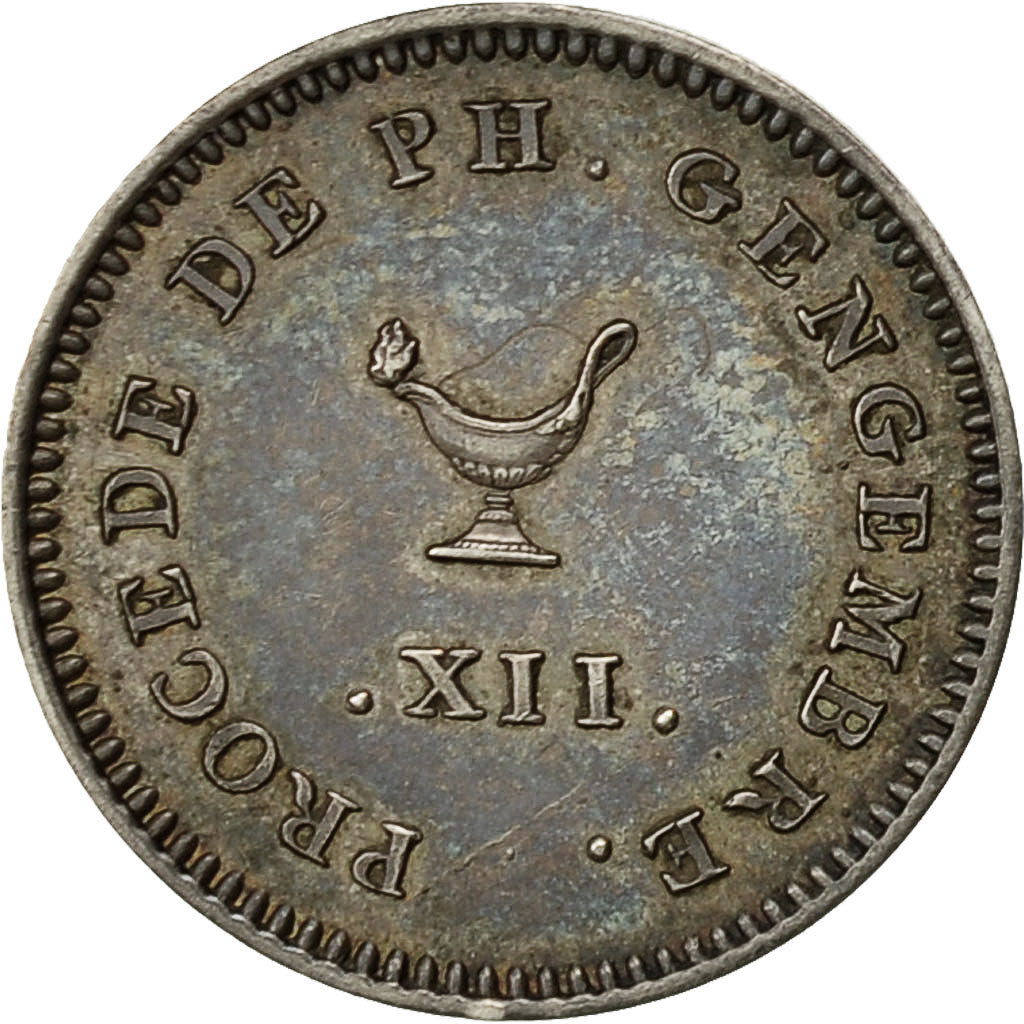Moneda, Francia, Napoleon I, Essai à la Lampe - Gengembre, 1/4 Franc, An XII