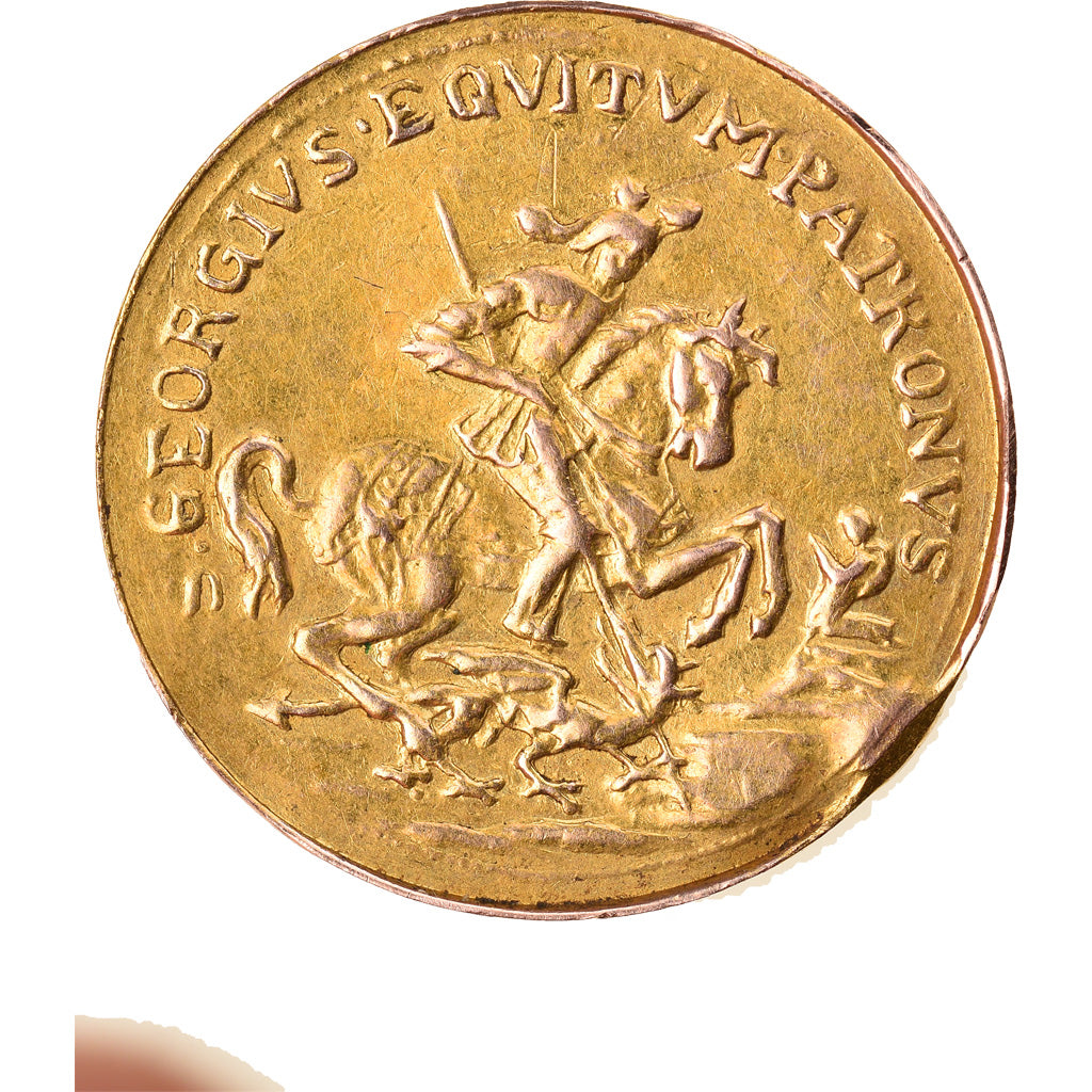 France, Jeton, Saint Georges Terrassant le Dragon, TTB+, Cuivre