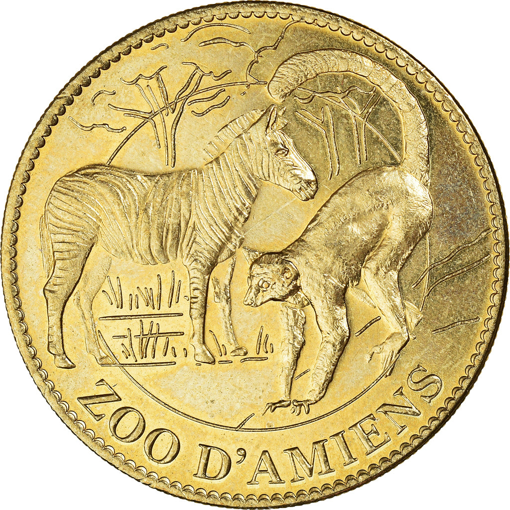 France, Token, Touristic token, Amiens - Zoo, 2011, Arthus Bertrand, AU(55-58)