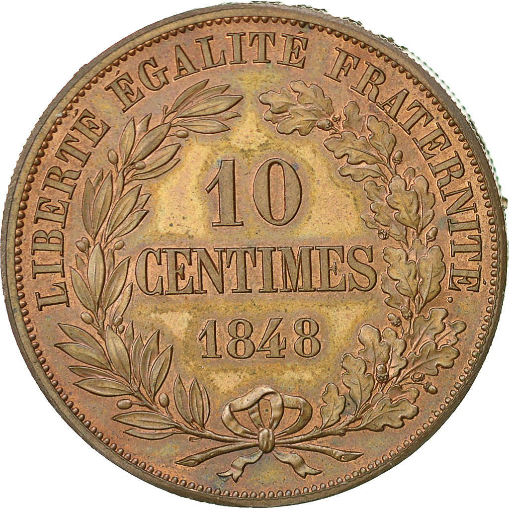 Munten, Frankrijk, Essai-Piéfort Concours de Farochon, 10 Centimes, 1848, PR