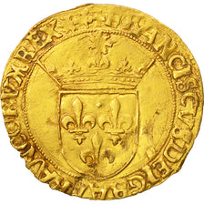 Moneta, Francia, François Ier, Ecu d'or, Lyons, BB, Oro, Duplessy:775