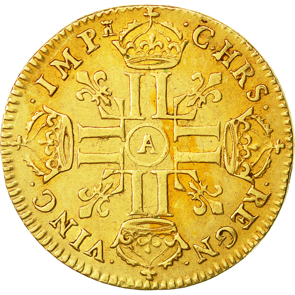 Coin, France, Louis XIV, Louis d'or à la tête nue, Louis d'Or, 1670, Paris