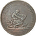 Moneda, Francia, Monneron à l'Hercule, 5 Sols, 1792, BC+, Bronce, Brandon:226