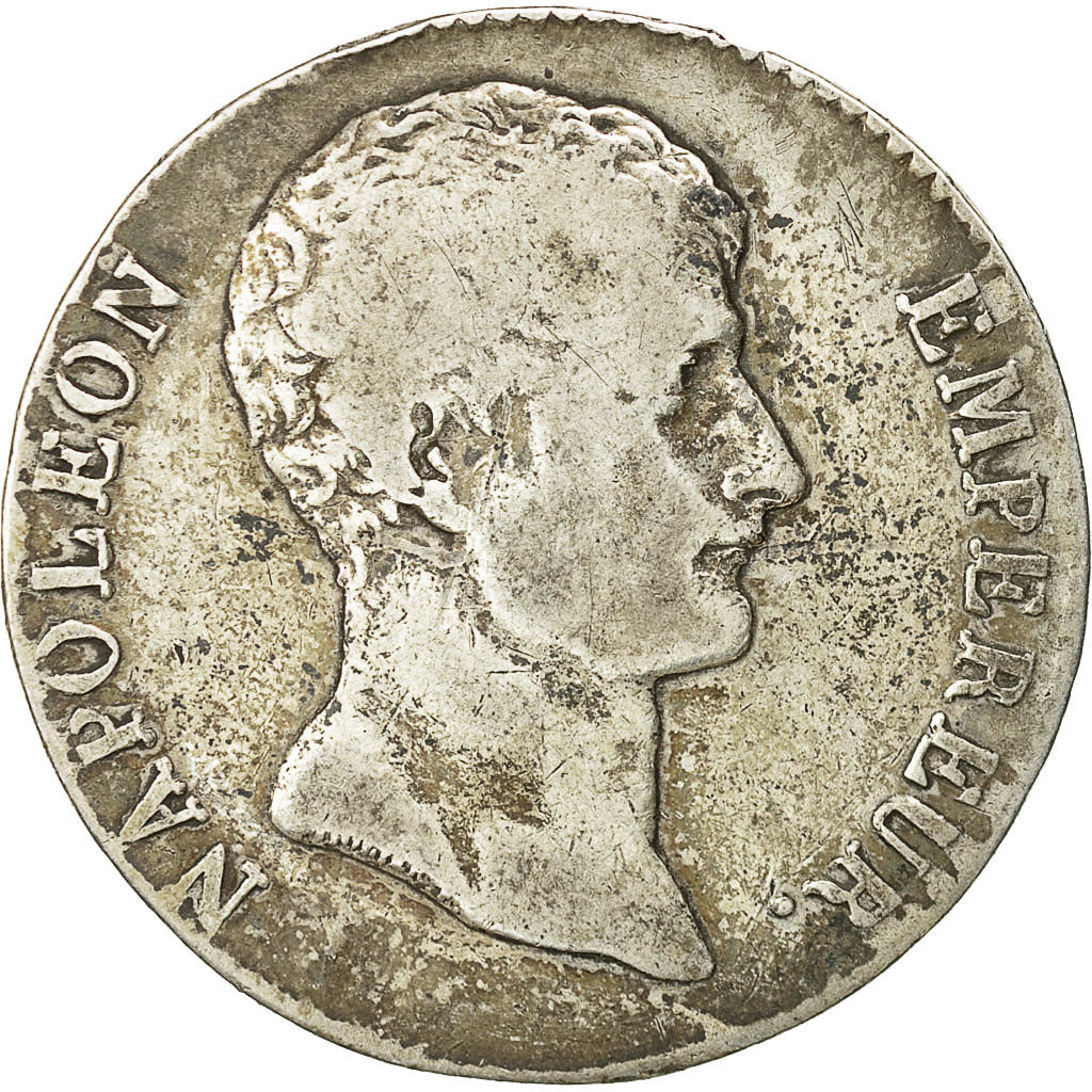 Münze, Frankreich, Napoléon I, 5 Francs, An 12 (1804), Toulouse, SGE+, Silber