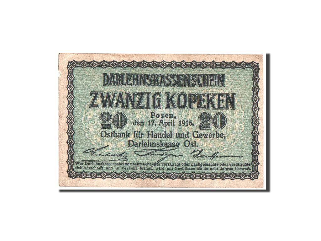 Germania, 20 Kopeken, 1916, KM:R120, 17.4.1916, MB+