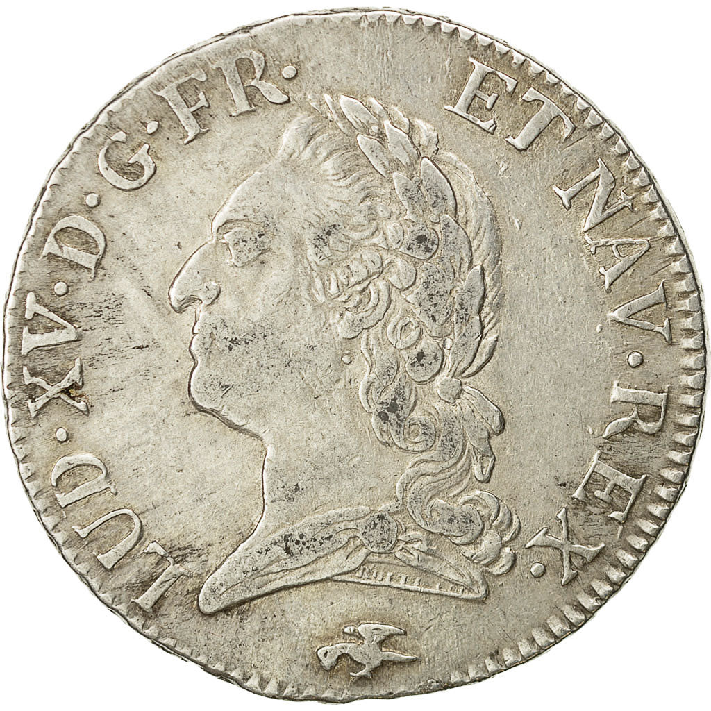 Munten, Frankrijk, Louis XV, Écu à la vieille tête, Ecu, 1772, Lyons, ZF