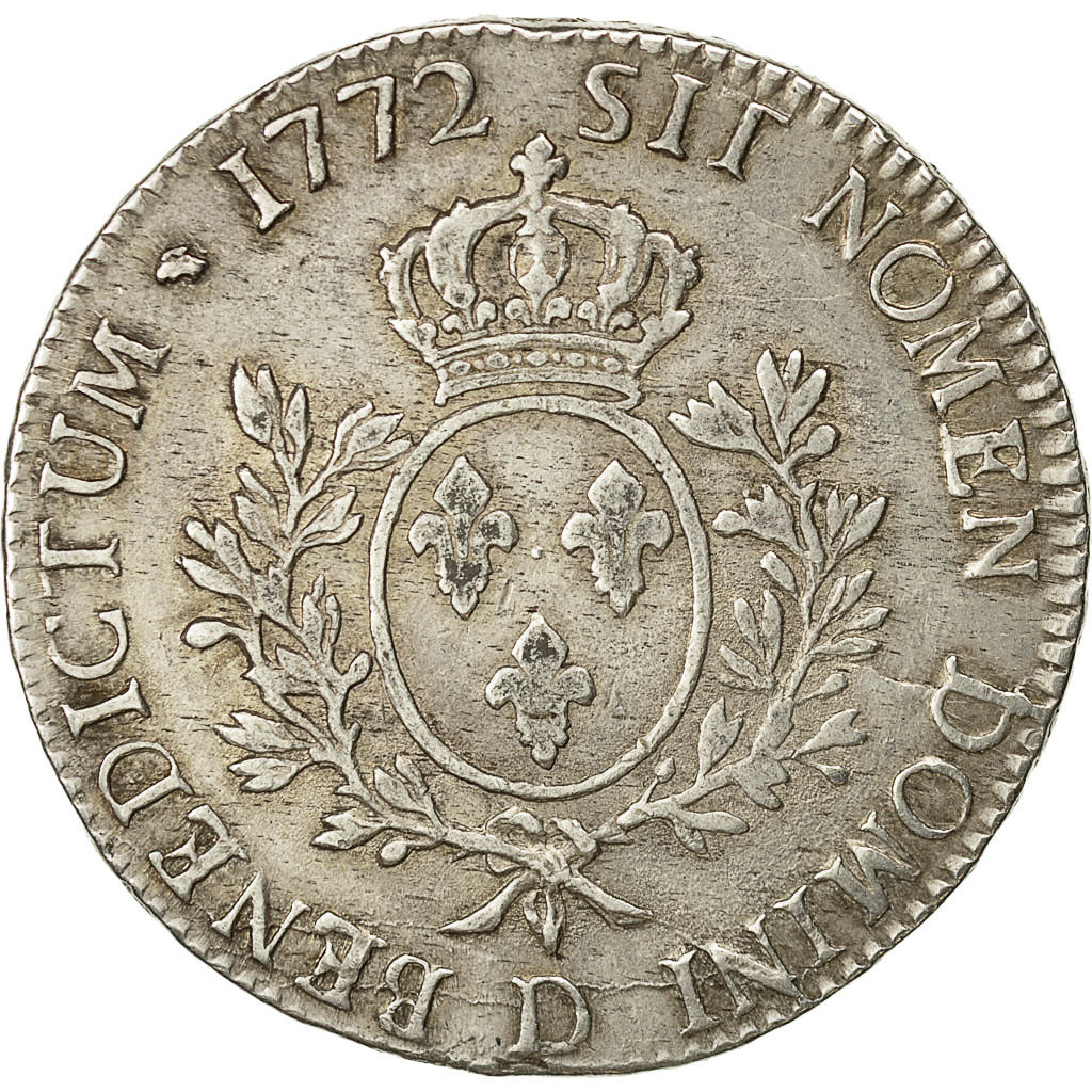 Munten, Frankrijk, Louis XV, Écu à la vieille tête, Ecu, 1772, Lyons, ZF