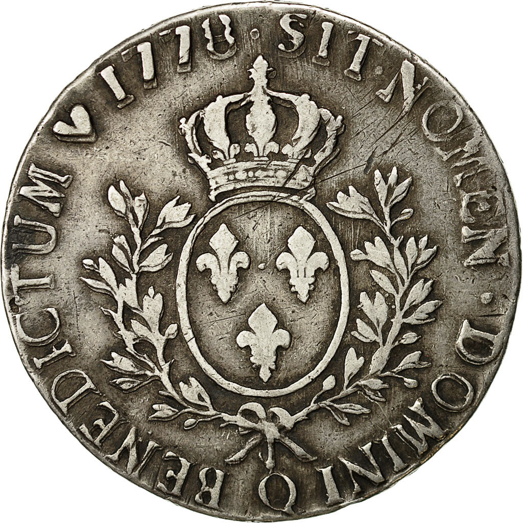 Coin, France, Louis XVI, Écu aux branches d'olivier, Ecu, 1778, Perpignan