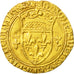 Moneda, Francia, Charles VII, Ecu d'or, Cremieu, MBC, Oro, Duplessy:511