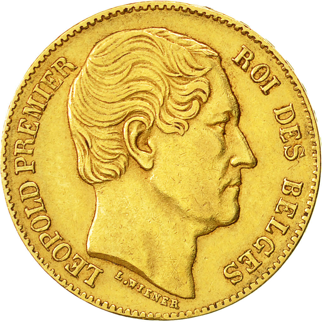 Coin, Belgium, Leopold I, 20 Francs, 20 Frank, 1865, EF(40-45), Gold, KM:23