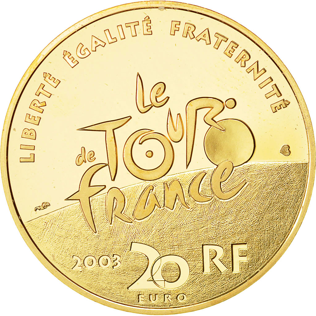 France, Monnaie de Paris, 20 Euro, Centenaire Du Tour De France, 2003