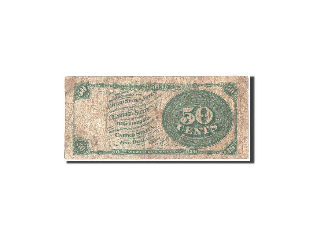 Banknote, United States, 50 Cents, 1866, 2.7.1866, KM:3345, F(12-15)