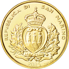 Coin, San Marino, 2 Scudi, 2005, Rome, MS(65-70), Gold, KM:345