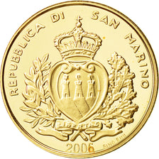 Coin, San Marino, 2 Scudi, 2006, Rome, MS(65-70), Gold, KM:346