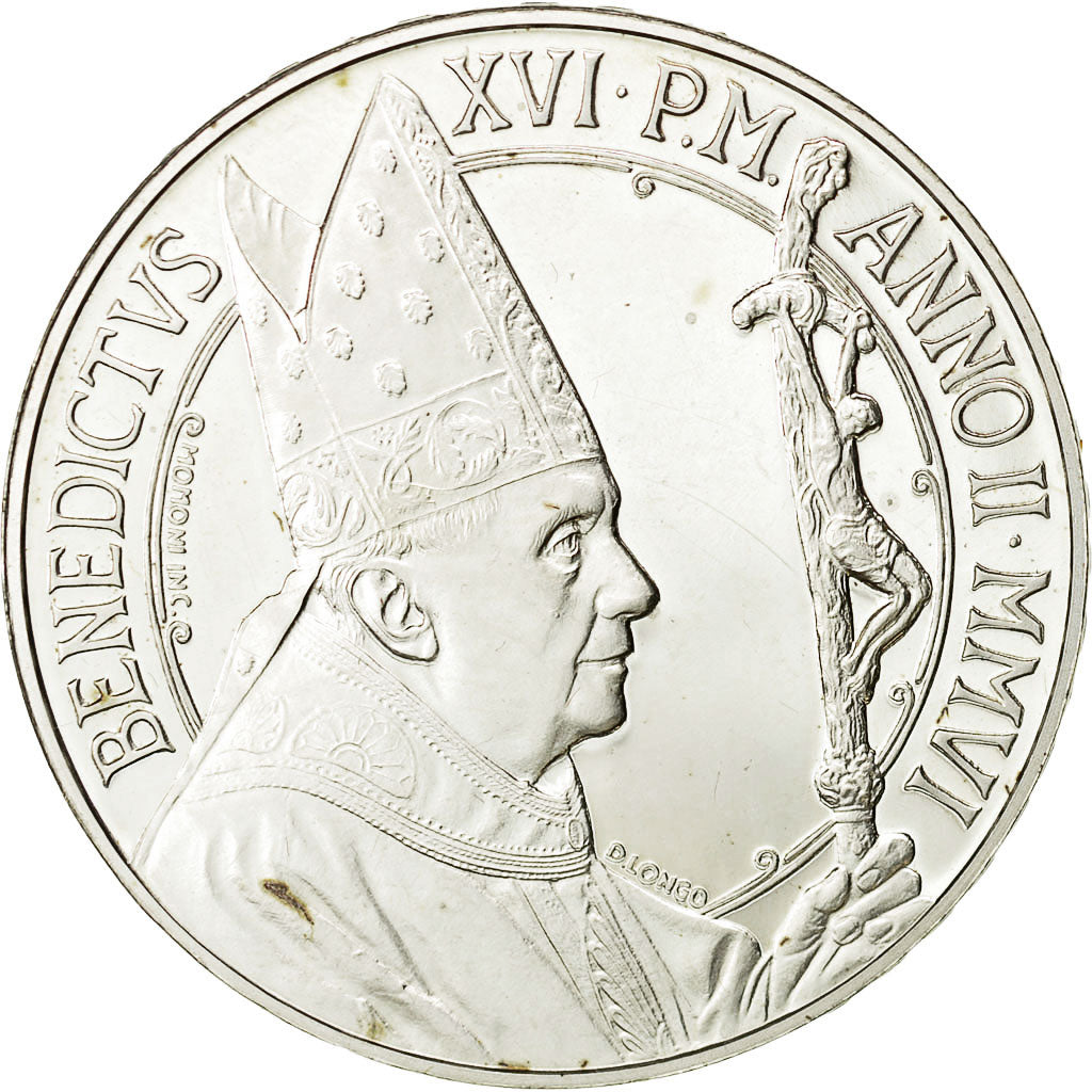 Coin, VATICAN CITY, Benedict XVI, 5 Euro, 2006, Rome, MS(65-70), Silver, KM:395