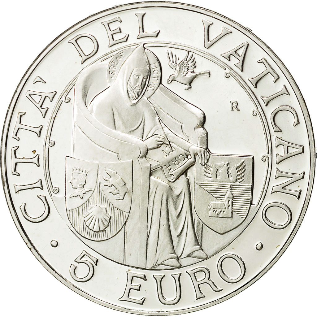 Coin, VATICAN CITY, Benedict XVI, 5 Euro, 2006, Rome, MS(65-70), Silver, KM:395