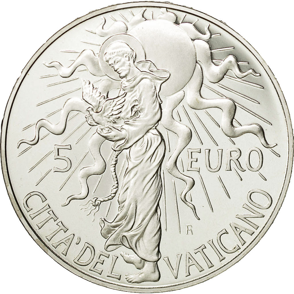 VATICAN CITY, 5 Euro, 2007, MS(65-70), Silver, KM:400
